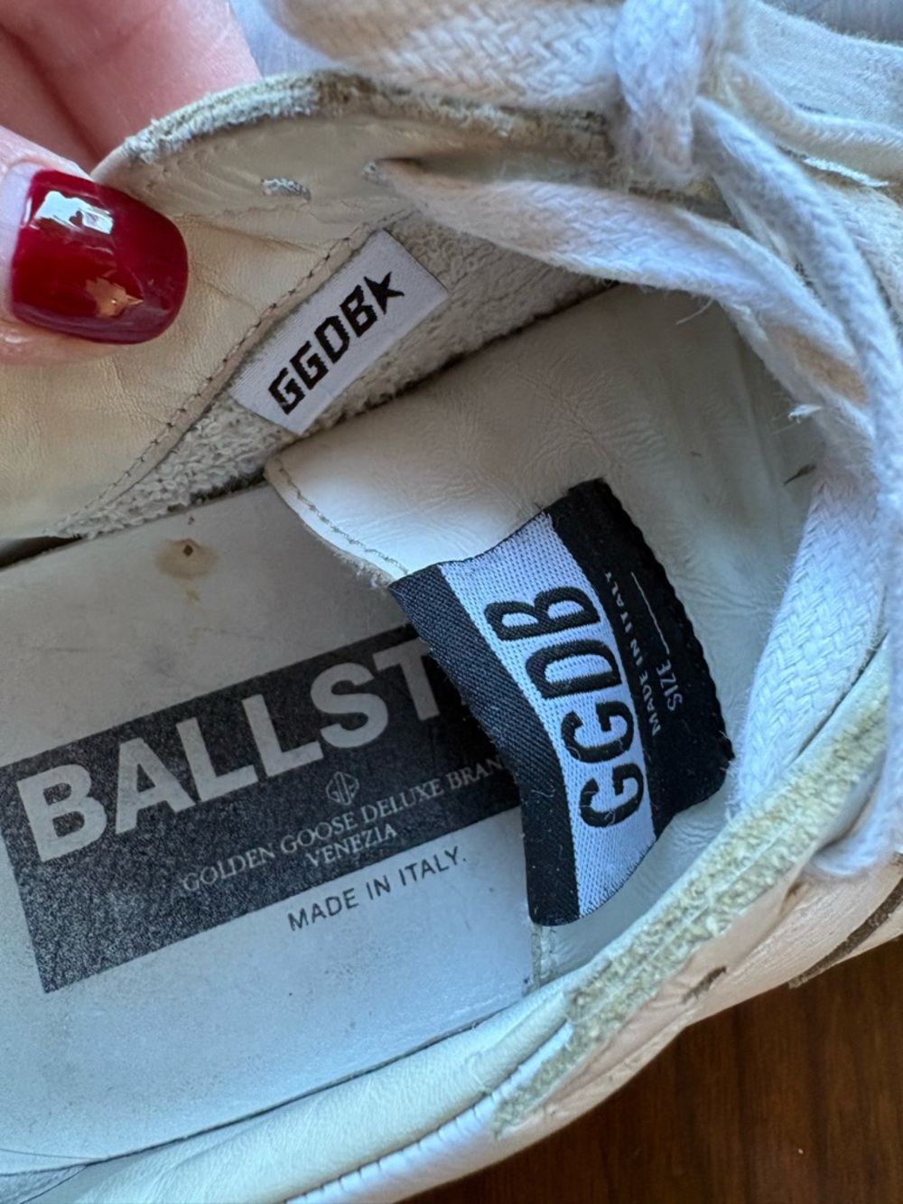 Golden Goose Deluxe Brand GGDB Ball Star Leather Sneakers White EU 40 US 10 W - Picture 6 of 10